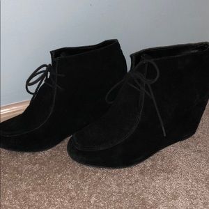 Black booties/wedges- barely worn!